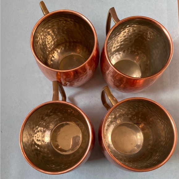 GUC Moscow Mule Dimpled Copper Mugs: Set of 4 - Picture 2 of 4